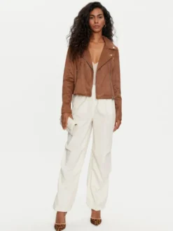 Vero Moda Kurtka z imitacji skóry Jose 10300938 Brązowy Regular Fit