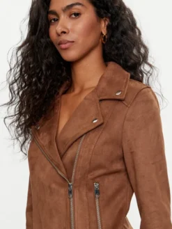 Vero Moda Kurtka z imitacji skóry Jose 10300938 Brązowy Regular Fit