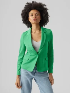 Vero Moda Marynarka Julia 10154123 Zielony Regular Fit