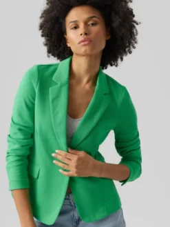 Vero Moda Marynarka Julia 10154123 Zielony Regular Fit