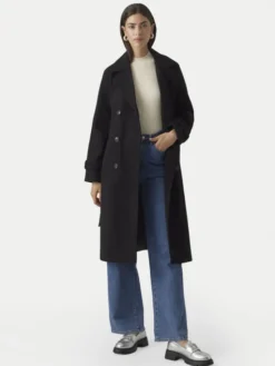 Vero Moda Płaszcz przejściowy Fortuneaya 10289870 Czarny Regular Fit