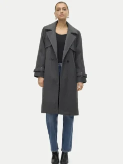 Vero Moda Płaszcz przejściowy Pop Miley 10319995 Szary Regular Fit