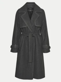 Vero Moda Płaszcz przejściowy Pop Miley 10319995 Szary Regular Fit