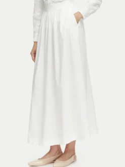 Vero Moda Spódnica maxi Friba 10346845 Biały Regular Fit