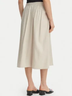 Vero Moda Spódnica midi Mymilo 10340419 Beżowy jasny Regular Fit