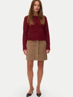 Vero Moda Spódnica mini Etta 10315342 Beżowy Regular Fit