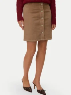 Vero Moda Spódnica mini Etta 10315342 Beżowy Regular Fit