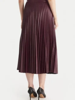 Vero Moda Spódnica z imitacji skóry Bella Holly 10319036 Fioletowy Regular Fit