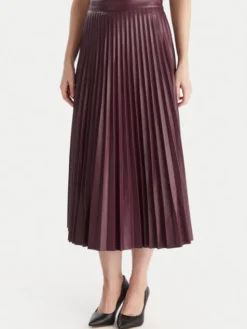 Vero Moda Spódnica z imitacji skóry Bella Holly 10319036 Fioletowy Regular Fit