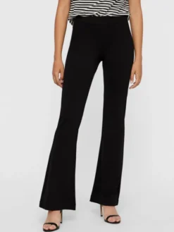 Vero Moda Spodnie materiałowe Kamma 10209858 Czarny Flared Fit