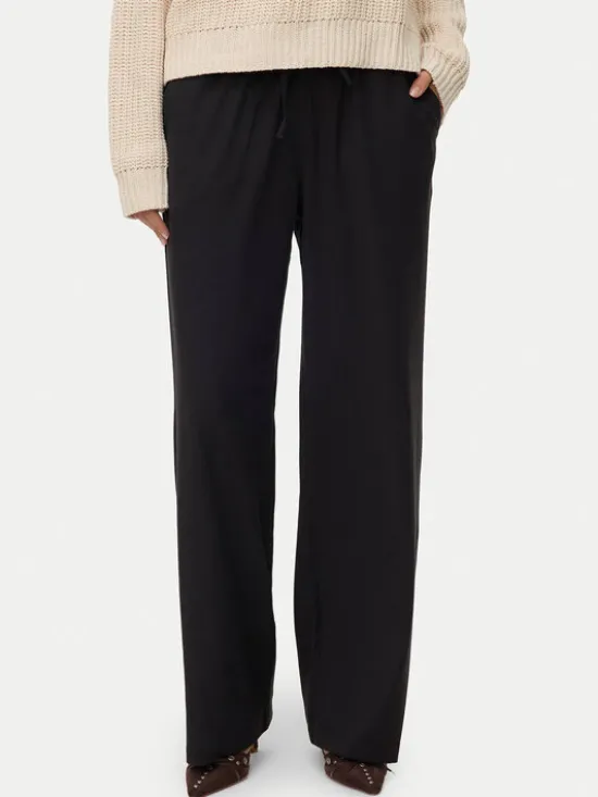 Vero Moda Spodnie materiałowe Milly 10331924 Czarny Wide Leg