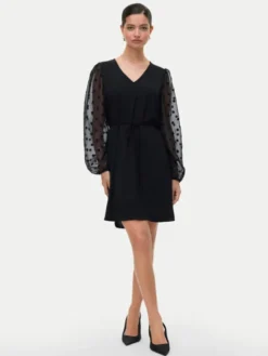 Vero Moda Sukienka koktajlowa Alva 10337473 Czarny Regular Fit