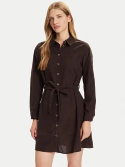 Vero Moda Sukienka koszulowa Elly 10334288 Brązowy Regular Fit