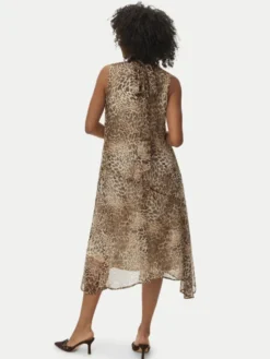 Vero Moda Sukienka letnia Smilla 10345453 Beżowy Regular Fit