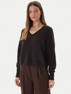 Vero Moda Sweter Aquarius 10331898 Brązowy Regular Fit
