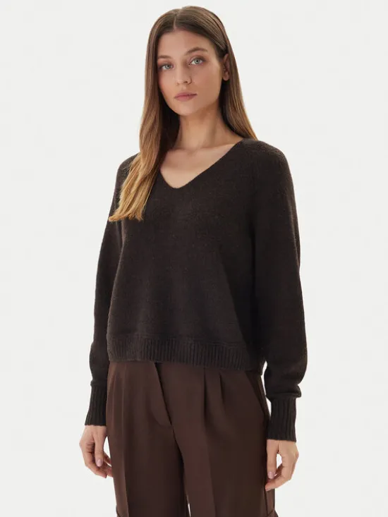 Vero Moda Sweter Aquarius 10331898 Brązowy Regular Fit