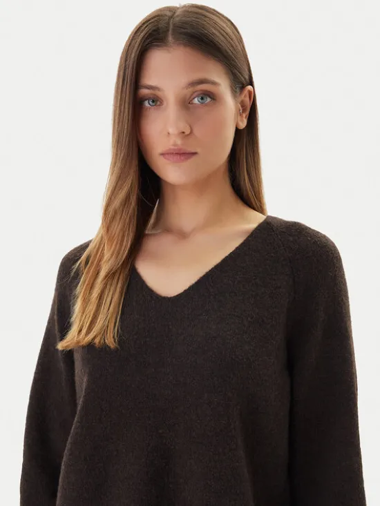 Vero Moda Sweter Aquarius 10331898 Brązowy Regular Fit