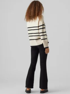 Vero Moda Sweter 10278319 Beżowy Regular Fit