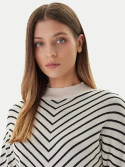 Vero Moda Sweter Capricorn 10331893 Beżowy Regular Fit