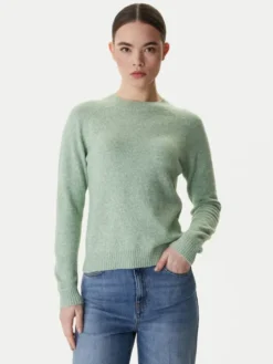 Vero Moda Sweter Doffy 10201022 Zielony Regular Fit