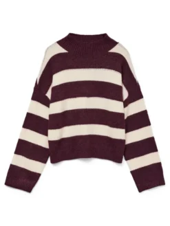 Vero Moda Sweter Inez 10331538 Fioletowy Regular Fit