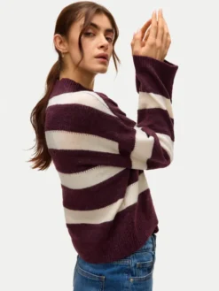 Vero Moda Sweter Inez 10331538 Fioletowy Regular Fit