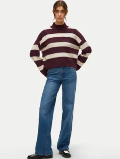 Vero Moda Sweter Inez 10331538 Fioletowy Regular Fit