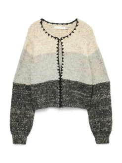 Vero Moda Sweter Jenna 10335750 Beżowy Standard Fit
