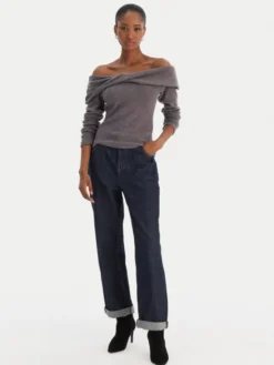 Vero Moda Sweter Kaia 10333298 Szary Regular Fit