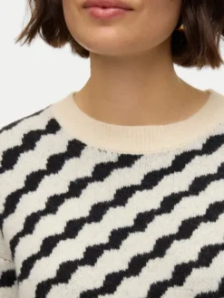 Vero Moda Sweter Lara 10310862 Beżowy Regular Fit
