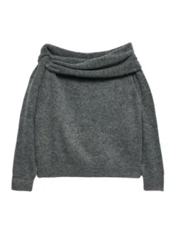 Vero Moda Sweter Lovely 10336698 Szary Regular Fit