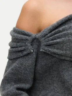 Vero Moda Sweter Lovely 10336698 Szary Regular Fit