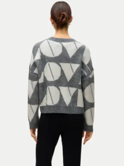 Vero Moda Sweter Love 10331432 Szary Regular Fit