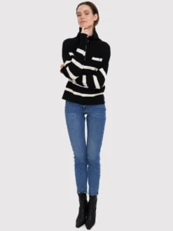 Vero Moda Sweter Saba 10269246 Czarny Regular Fit