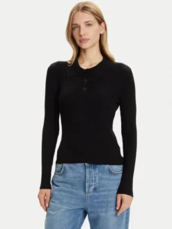 Vero Moda Sweter Siljerib 10336674 Czarny Slim Fit