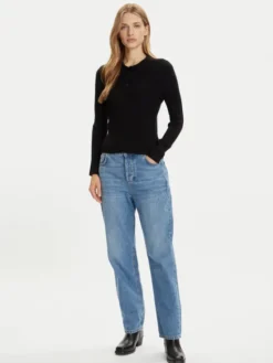 Vero Moda Sweter Siljerib 10336674 Czarny Slim Fit