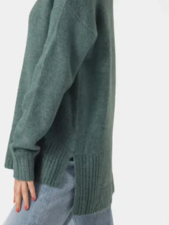 Vero Moda Sweter 10269229 Zielony Regular Fit