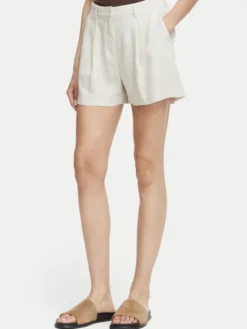 Vero Moda Szorty materiałowe Rosie 10346913 Beżowy jasny Loose Fit