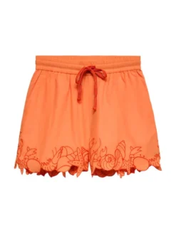 Vero Moda Szorty sportowe Lucia 10350997 Pomarańczowy jasny Regular Fit