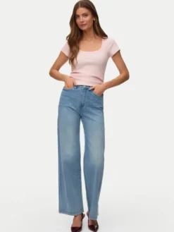Vero Moda T-Shirt Chloe 10344953 Różowy Regular Fit