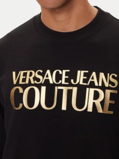 Versace Jeans Couture Bluza 79GAIT05 Czarny Regular Fit