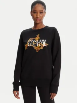 Versace Jeans Couture Bluza 79HAIE06 CF00E Czarny Regular Fit