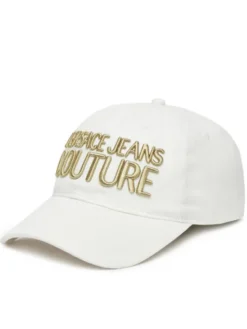 Versace Jeans Couture Czapka z daszkiem 78VAZK32 Biały