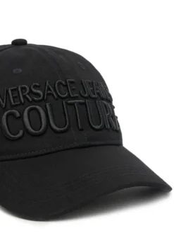 Versace Jeans Couture Czapka z daszkiem 78VAZK32 Czarny
