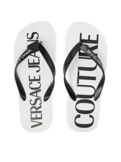 Versace Jeans Couture Japonki 80YA3SQ7 ZSS81 Biały