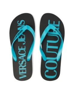 Versace Jeans Couture Japonki 80YA3SQ7 ZSS81 Turkusowy