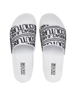 Versace Jeans Couture Klapki 78YA3SQ1 Biały