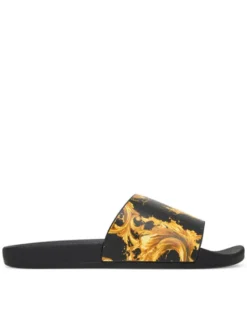 Versace Jeans Couture Klapki 80YA3SQ4 ZS365 G89 Czarny