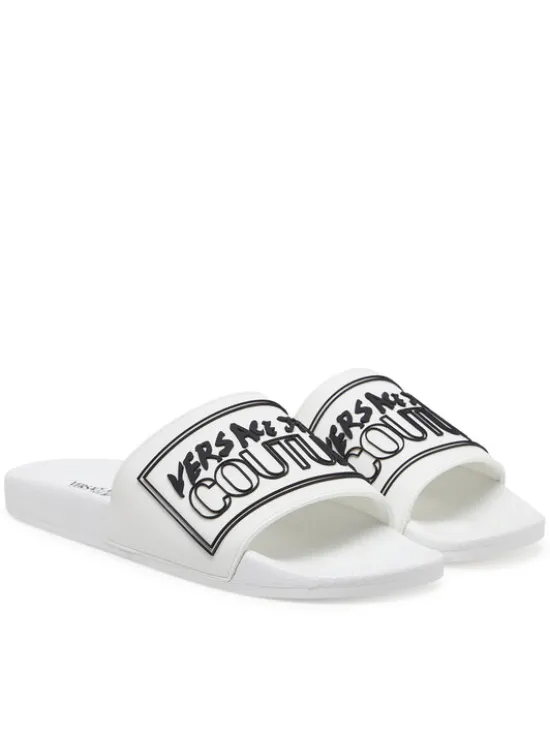 Versace Jeans Couture Klapki 78YA3SQ3 Biały