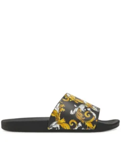 Versace Jeans Couture Klapki 78YA3SQ4 Czarny